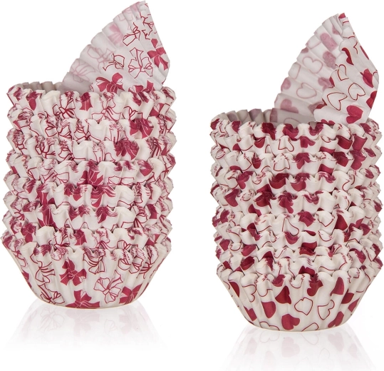 Papirnate kolačić košarice love 5,5 × 1,7 cm, 200 kom