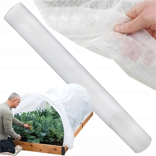 Zimska pokrivna agrotekstila 1 × 15 m, 70 g/m², bijela