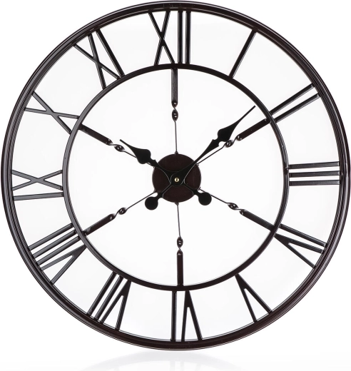 Zidni sat Antic Black 60 cm