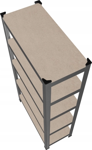 Pet prostranih MDF polica