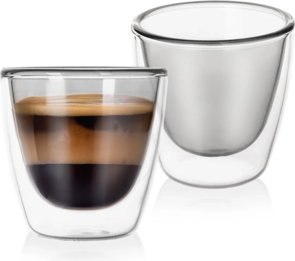 Termo čašice s dvostrukom stijenkom za espresso Double 90 ml, 2 kom