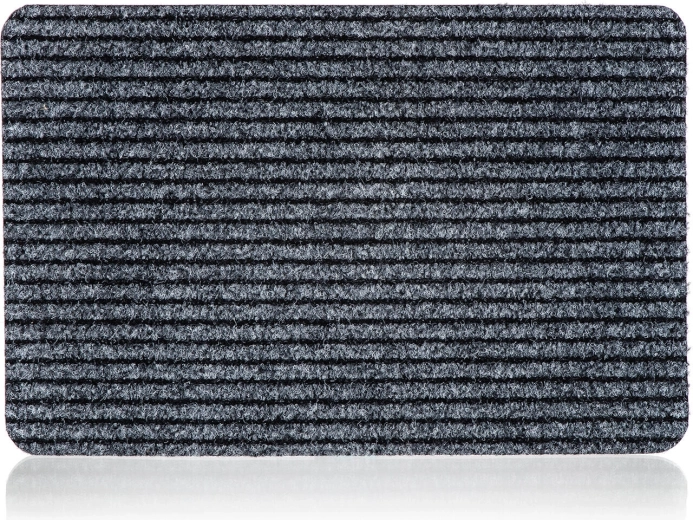 Tekstilna otiračnica s gumenom podlogom 40 × 60 cm siva
