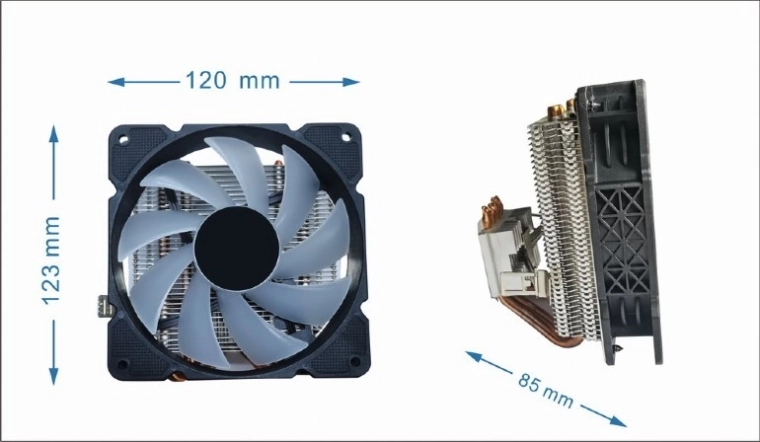 Gembird Huracan hladnjak procesora 120 mm 100 W ARGB PWM