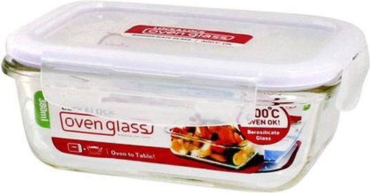 Staklena posuda za pečenje s poklopcem od borosilikatnog stakla 380 ml