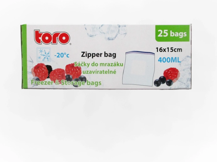 Zamrzivačke vrećice TORO 400 ml, 25 kom