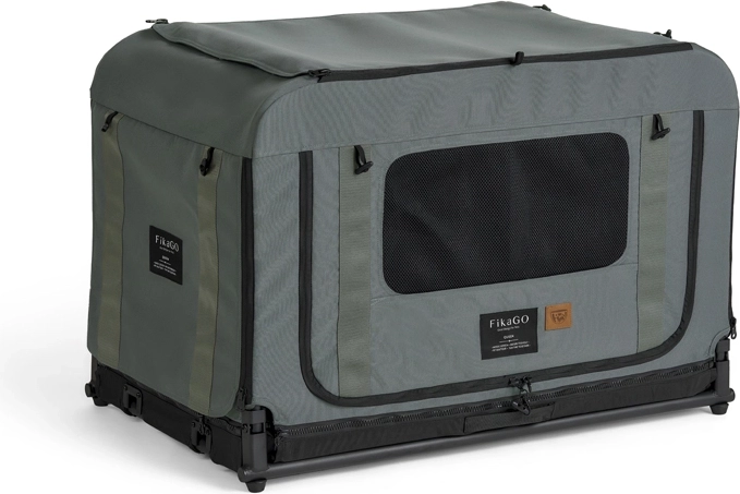 Fikago sklopivi kennel transporter Queen M zeleni