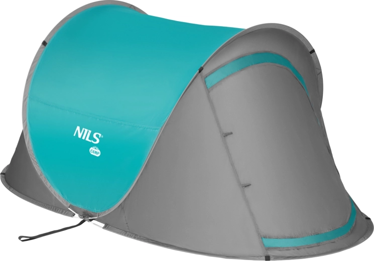 Samorasklapajući plažni šator NILS CAMP tirkizni