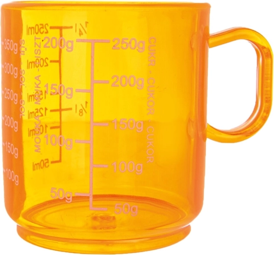 Plastična kuhinjska mjerna posuda 250 ml narančasta