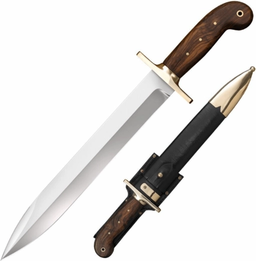 Cold Steel 1849 Rifleman’s Knife kolekcionarski nož od ružinog drva s kožnom futrolom 30,5 cm