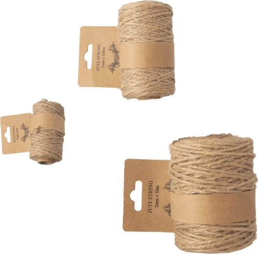 Juteni konopac od prirodne jute – set od 3 varijante