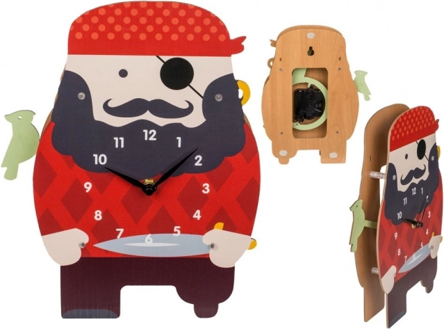 Zidni sat u obliku gusara