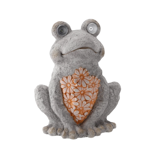 Vrtna žaba s LED očima CHOMIK