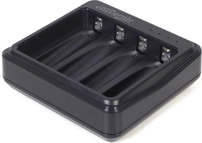 USB punjač za AA/AAA akumulatore, crna