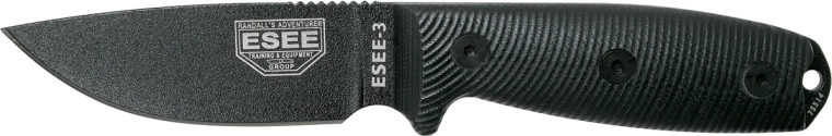 Taktički nož ESEE 3 s fiksnom oštricom, G10 drška i Kydex futrola