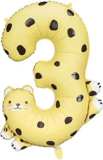 Folijski balon broj 3 – Gepard 68 × 98 cm