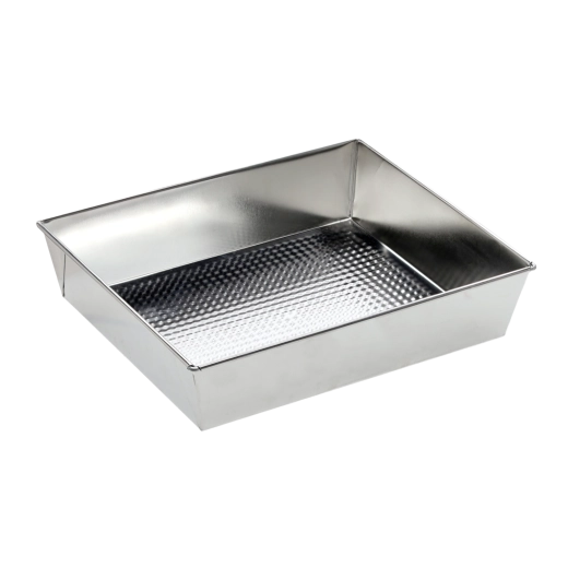 Rebrasta pravokutna posuda za pečenje 28 × 23,5 × 6 cm od pocinčanog lima