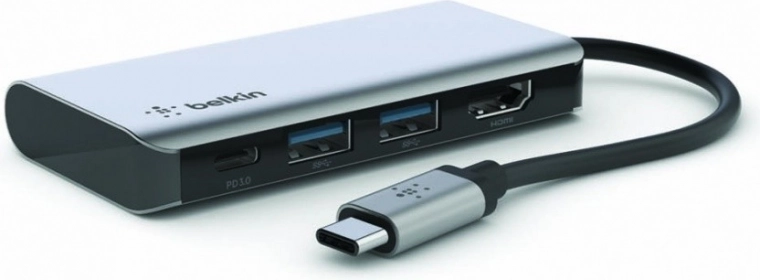 USB‑C 4‑u‑1 multiportni adapter s 4K HDMI i napajanjem 100 W