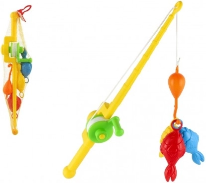 Dječja igračka ribarska set s štapom 50 cm u mrežici