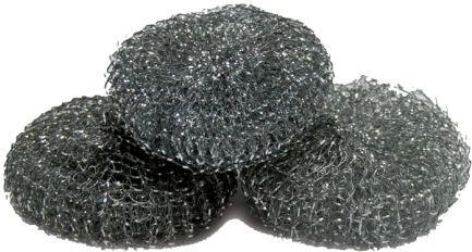 Čelična žičana spužva 7,5 × 2,5 cm, pakiranje 3 kom