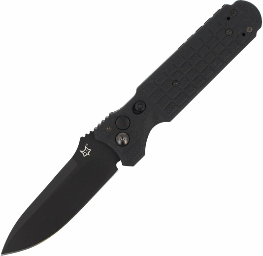 Taktički automatski nož Fox Knives Predator II, 9,5 cm, potpuno crn, FRN