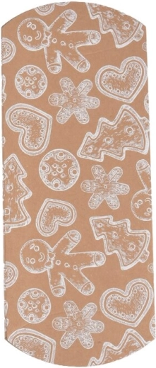 Božićna papirnata kutijica Kraft smeđa 20 × 10 cm