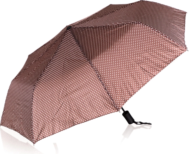 Sklopivi kišobran s točkicama 52 cm – smeđi