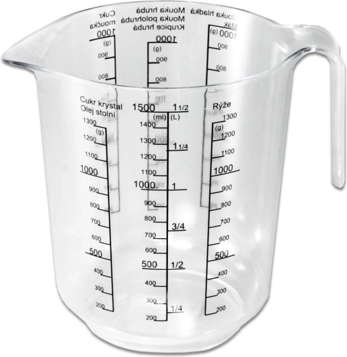 Plastična mjerna posuda 1,5 l s otiskom