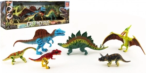 set dinosauri iz krede 6 kom plastične figurice u kutiji