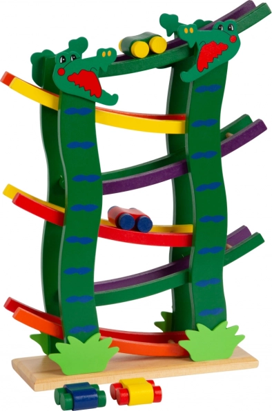 Drvena trkaća staza krokodil small foot