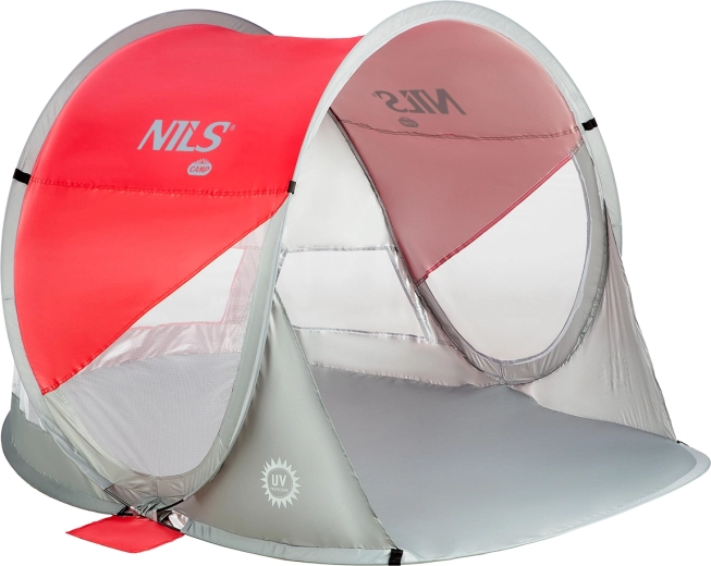 Samorazvijajući plažni šator NILS Camp crveni