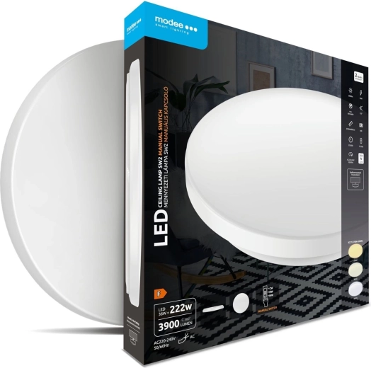 Modee okrugla stropna LED svjetiljka 36 W 3CCT 3900 lm s prekidačem