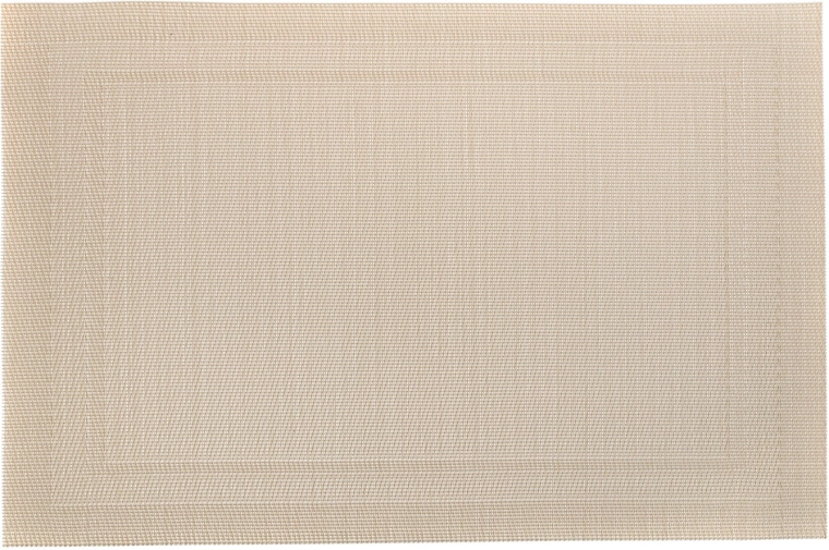 Podmetač RECTANGLE krem 45 × 30 cm PVC/PES