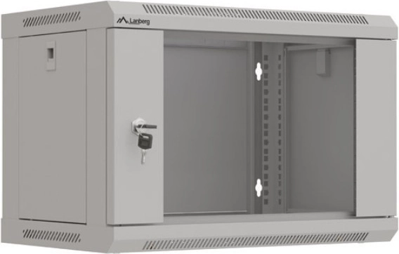 Instalacijski mrežni ormar Lanberg 6U 540x350 sivi s ostakljenim vratima