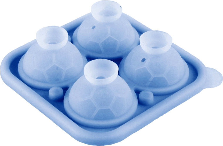 Silikonski kalup za led – 4 okrugle kocke (lopte)