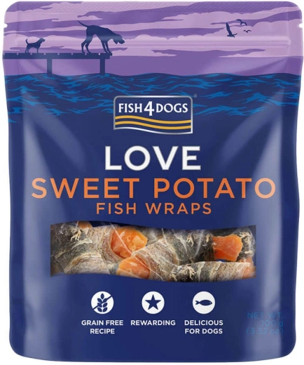 Fish4Dogs poslastice za pse riblji zamotuljci sa batatom 100 g