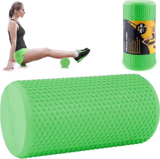 Masažni pjenasti valjak EVA 30 × 15 cm zeleni Neo-Sport