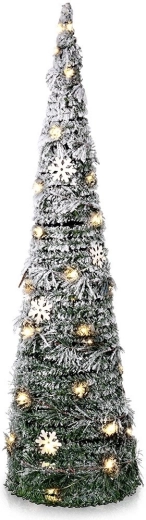 Efekt snijega i drvene pahuljice