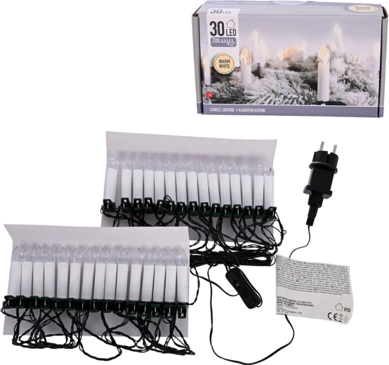 LED svjetlosni lanac sa svjećicama UH 30 LED 4 m žuto svjetlo