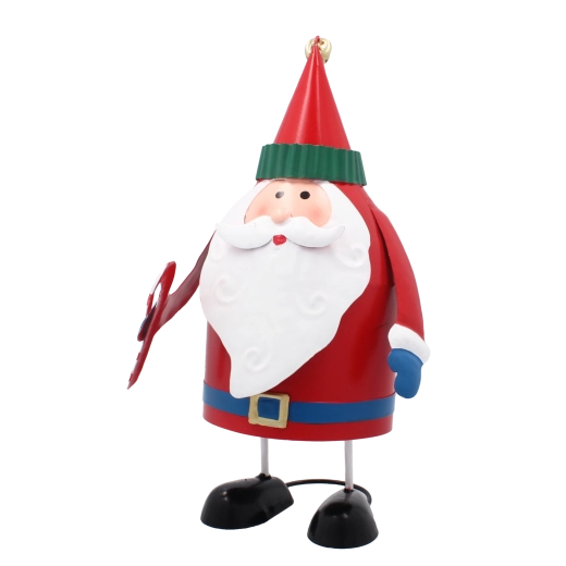 Metalna božićna figurica Djeda Mraza 21 cm
