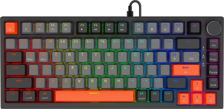 Magnetička gaming tipkovnica astral s prekidačima outemu white jade, rgb, 3 boje kapica tipki