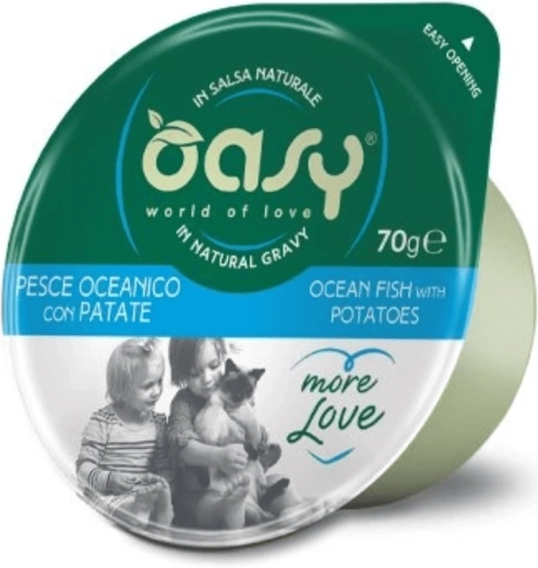 Oasy More Love oceanska riba s krumpirom 70 g čašica