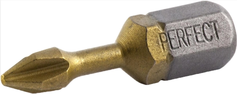 Titanijski PH2 Phillips bit 25 mm (2 kom) Stalco