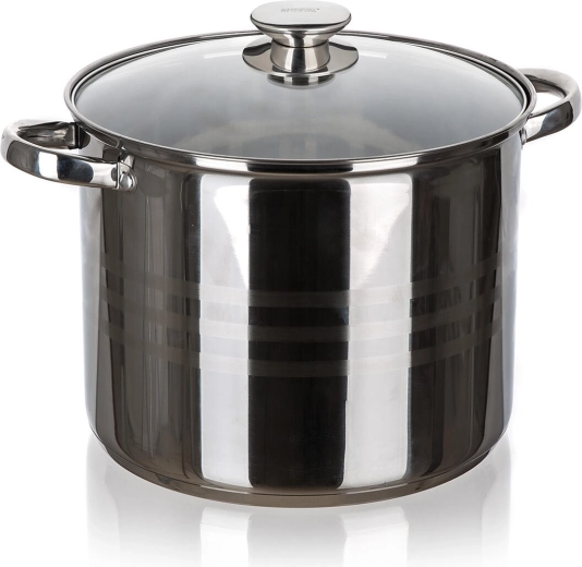 Nerez lonac LIVING 26 cm sa staklenim poklopcem 11,1 l