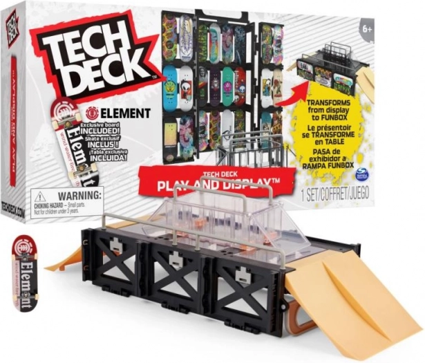 Tech Deck vitrina s rampom za fingerboarde