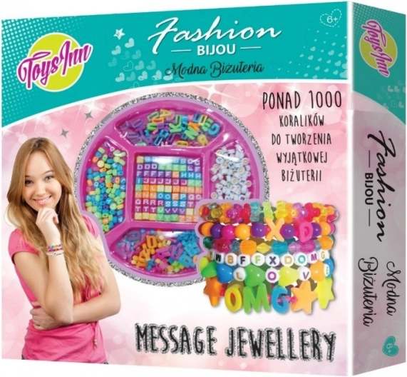 Set za izradu narukvica sa slovima Message Jewellery