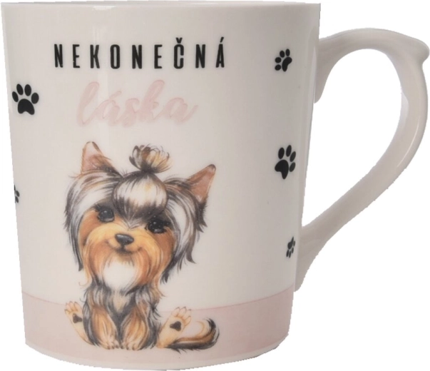 Keramička šalica Beskrajna ljubav – pas 550 ml