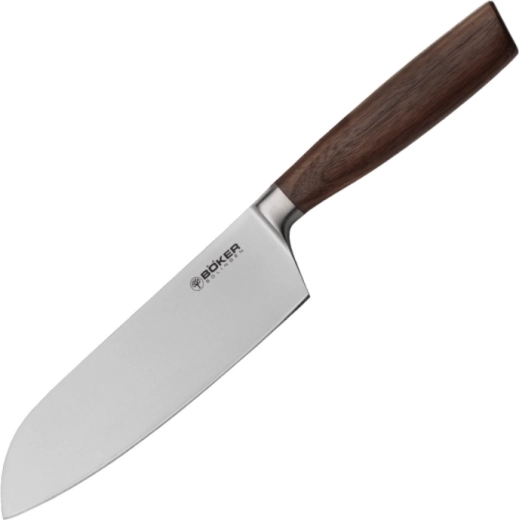 Kuhinjski nož santoku Böker Core 16,7 cm, orahovo drvo