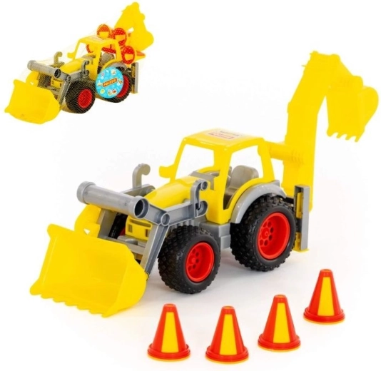 Plastični traktor s utovarivačem ConsTruck