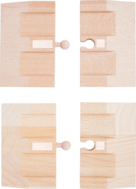 Small foot drvene rampe za autodrom, 4 kom