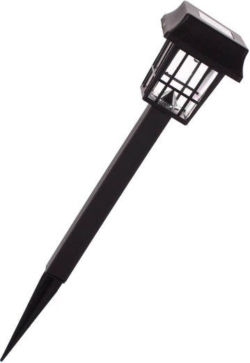 Solarna vrtna lampa 1 LED crna